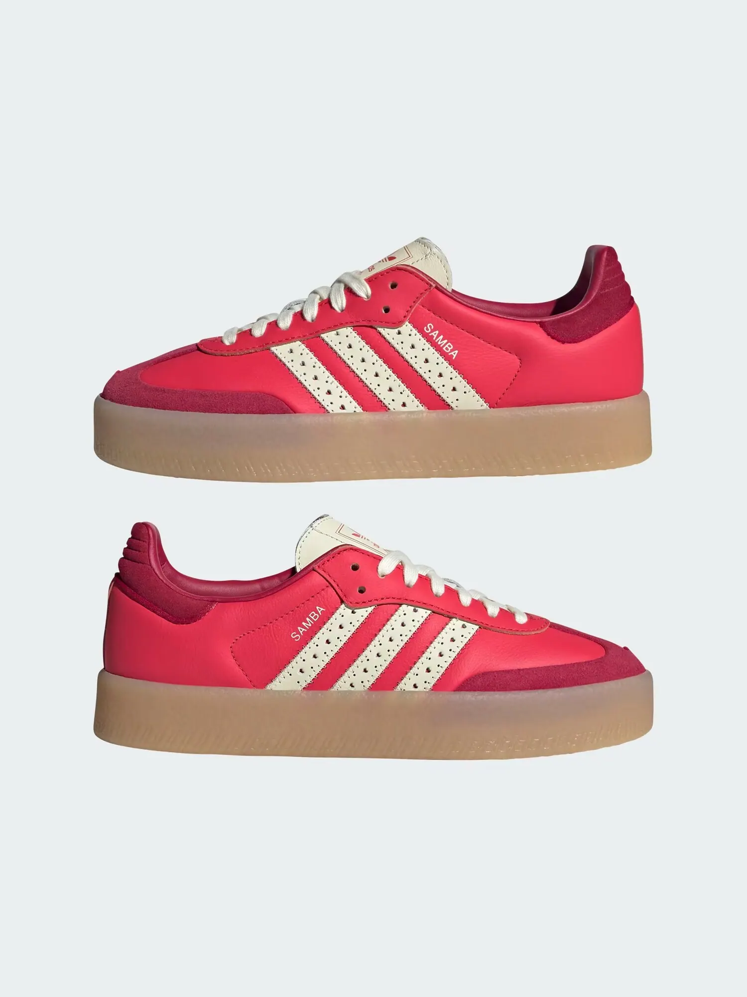 Женские кроссовки adidas Sambae Valentine's Day 2025 — изображение 6 из 8, красные