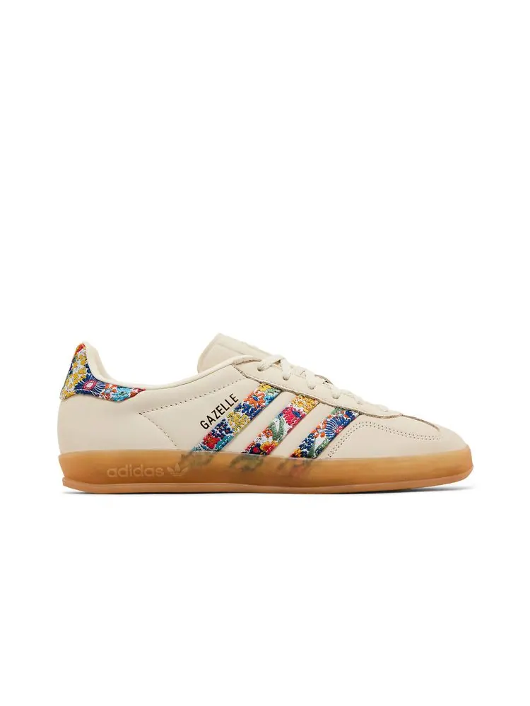 Кроссовки Liberty London x Wmns Gazelle Indoor 'Floral Embroidery - Off White' — изображение 1 из 8, белый