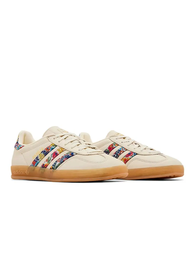 Кроссовки Liberty London x Wmns Gazelle Indoor 'Floral Embroidery - Off White' — изображение 8 из 8, белый