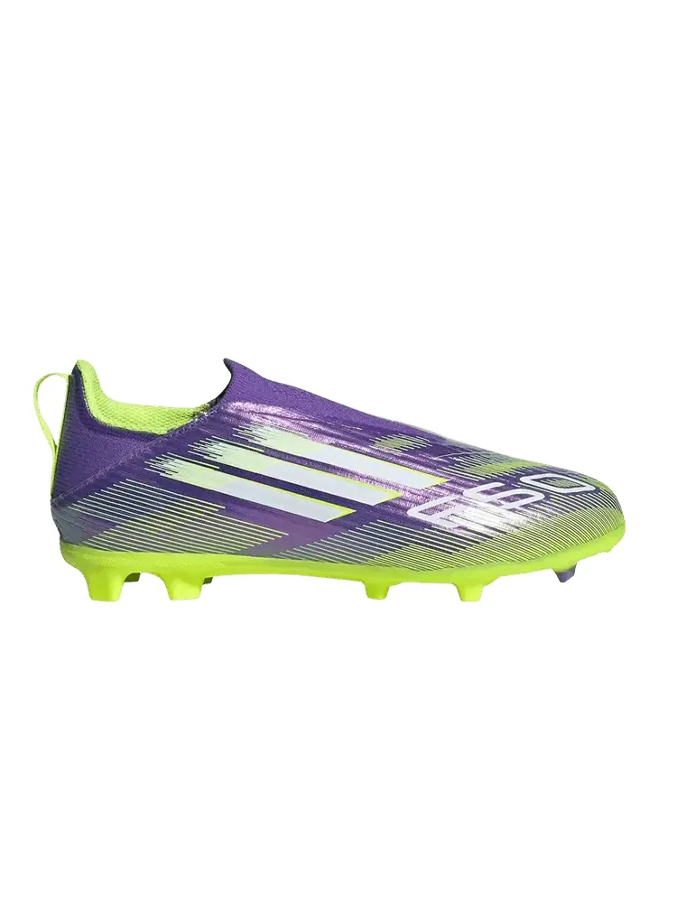 Кроссовки Adidas Adizero F50 League Laceless FG MG J — изображение 1 из 1, фиолетовый