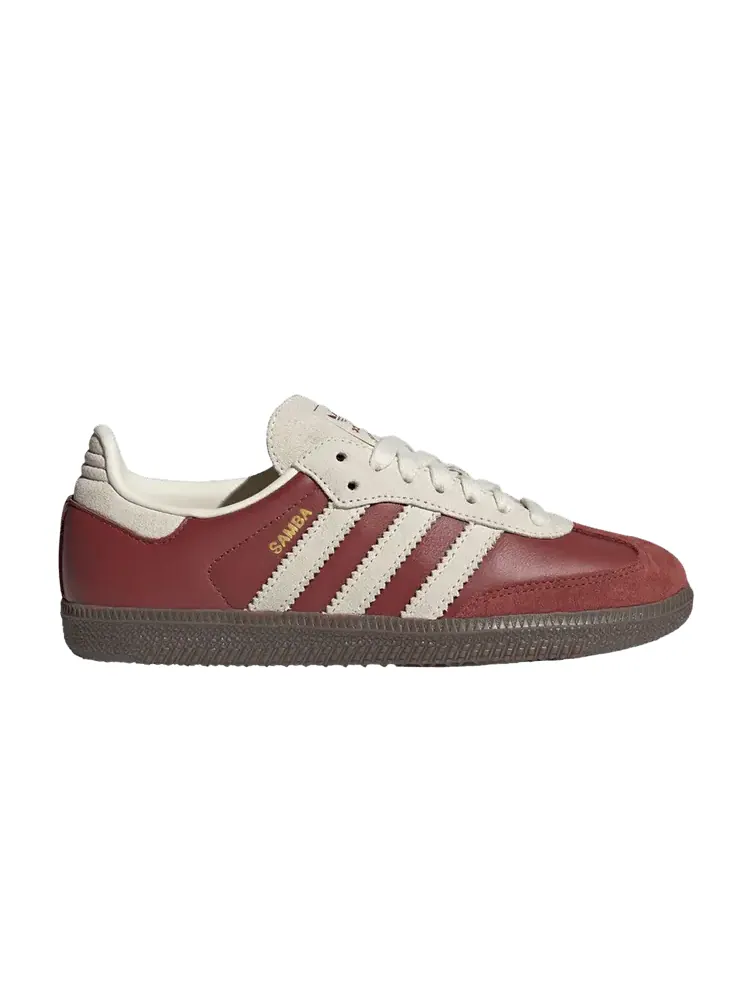 Кроссовки Samba OG J 'Preloved Ruby Cream White' — изображение 1 из 1, кремовый белый
