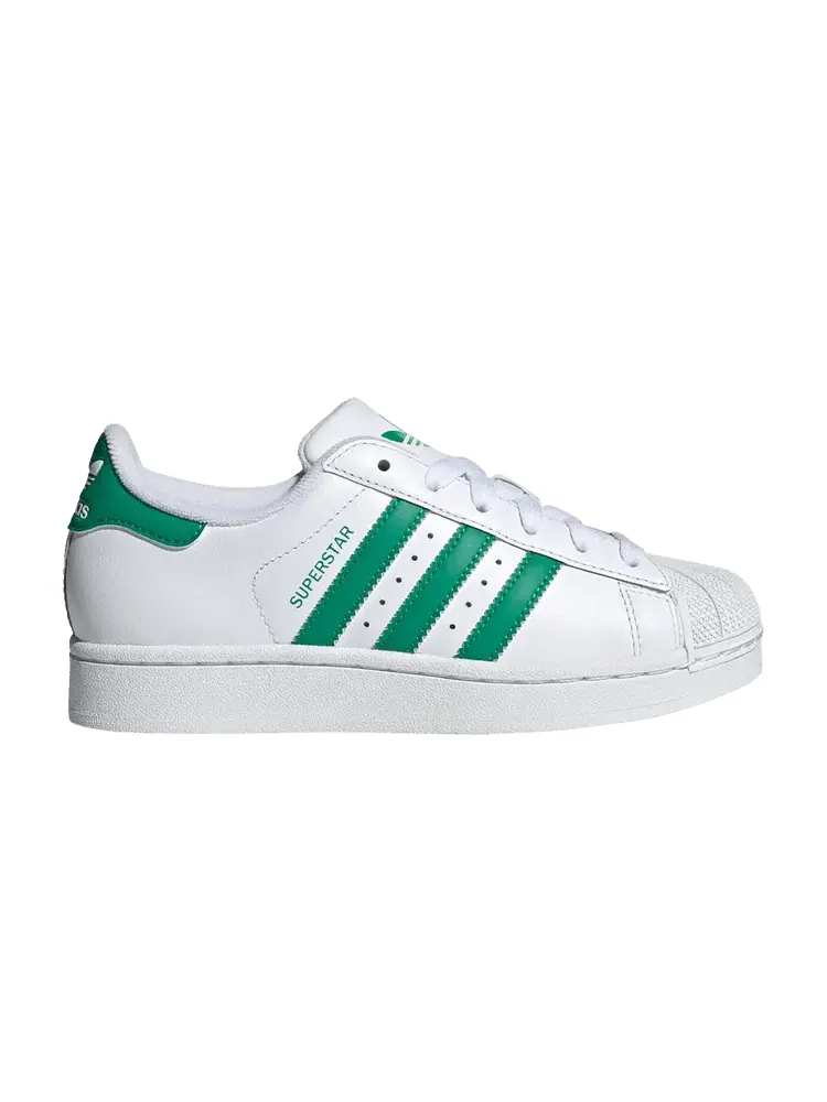 Кроссовки Superstar 2 J 'White Court Green' — изображение 1 из 1, белый зеленый