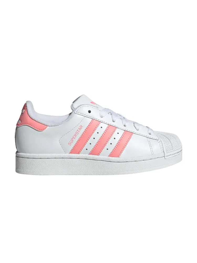 Кроссовки Superstar 2 J 'White Semi Pink Spark' — изображение 1 из 1, белый розовый