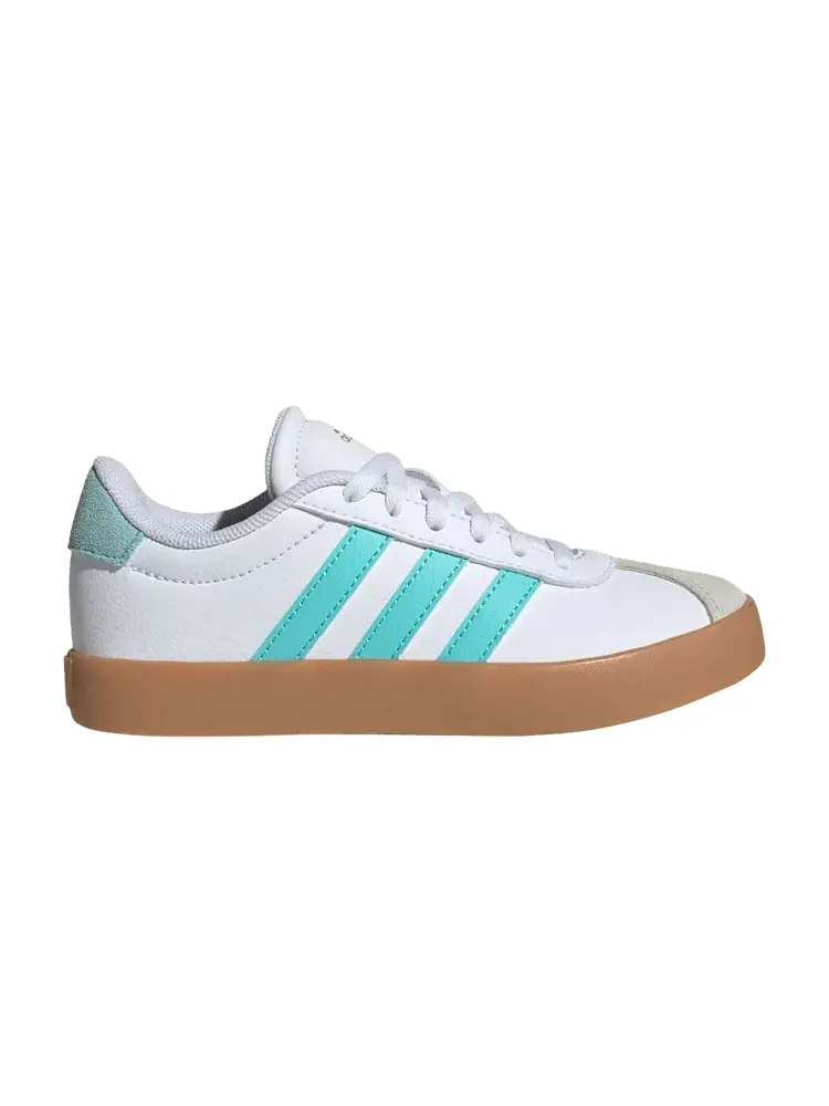 Кроссовки adidas VL Court 3.0 K 'White Flash Aqua' — изображение 1 из 1, белый/голубой