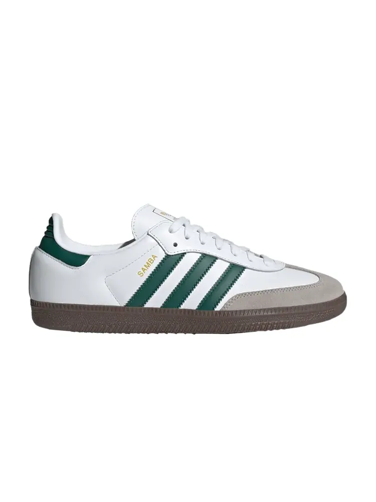 Кроссовки adidas Samba OG Cloud White Collegiate Green — изображение 1 из 1, белый зеленый