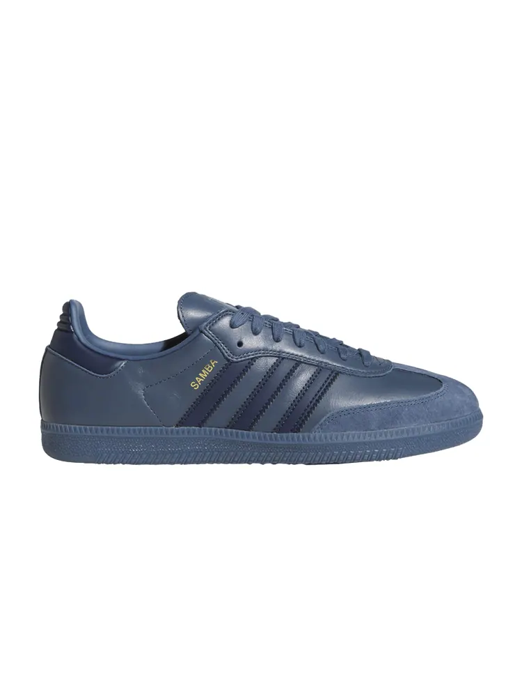 Кеды adidas Samba ADV 'Preloved Ink' — изображение 1 из 1, золотистый металлик