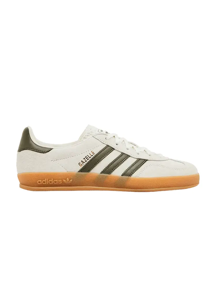 Кроссовки adidas Wmns Gazelle Indoor 'White Olive Strata' — изображение 1 из 9
