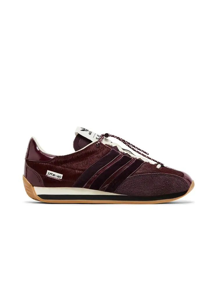 Кроссовки adidas Song for the Mute x Country OG Pony Hair Pack - Maroon — изображение 1 из 6, красный