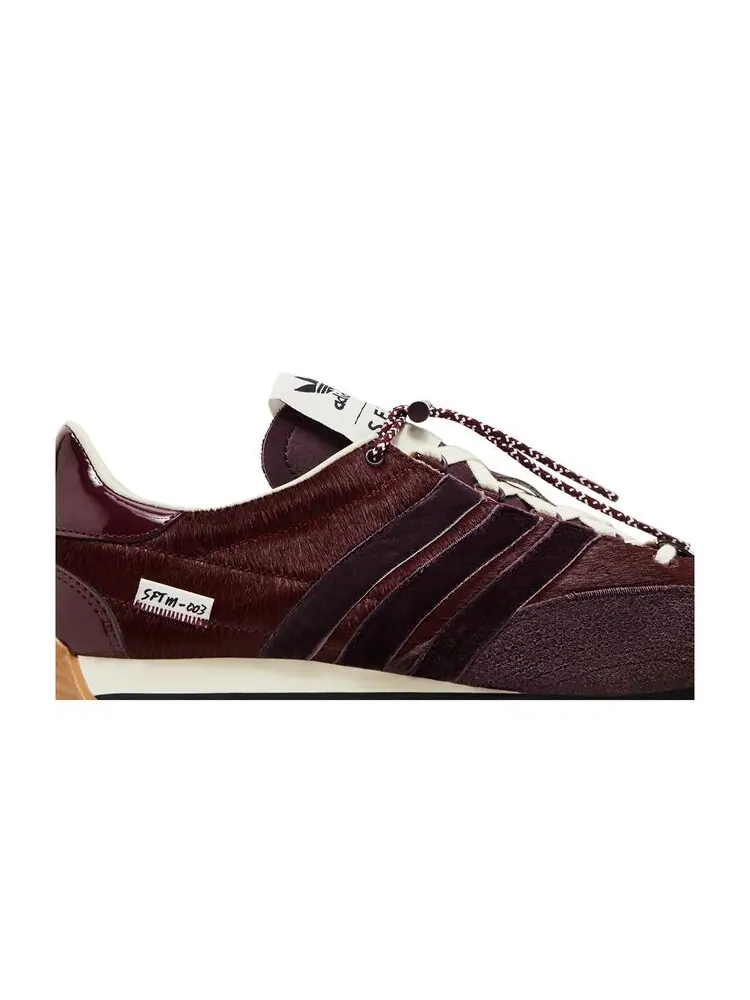 Кроссовки adidas Song for the Mute x Country OG Pony Hair Pack - Maroon — изображение 2 из 6, красный