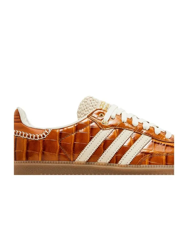 Кроссовки adidas Wales Bonner x Samba OG Croc - Night Brown — изображение 2 из 6, коричневый
