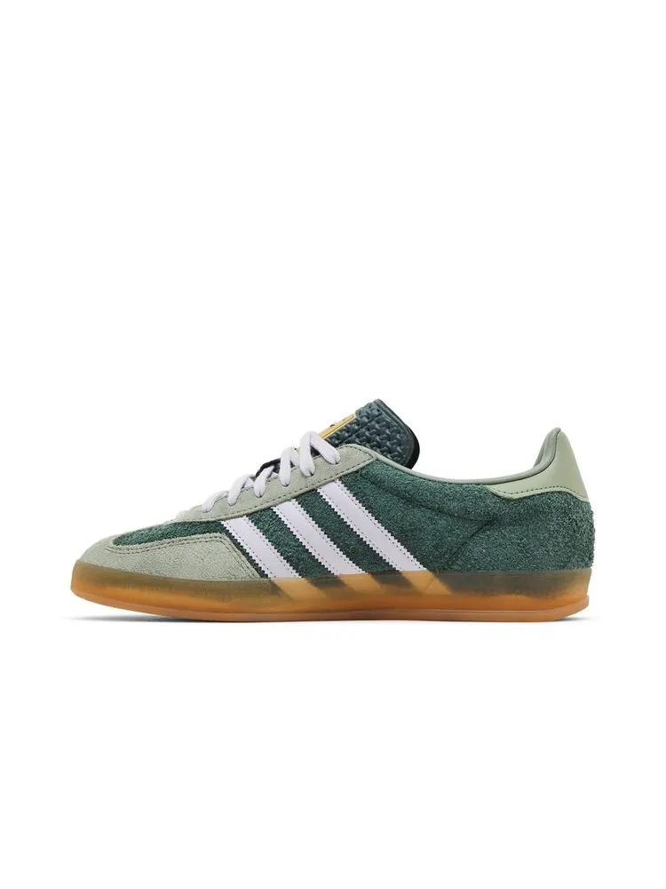 Кроссовки adidas Gazelle Indoor Mineral Green Silver Dawn — изображение 3 из 6, зеленый серебристый