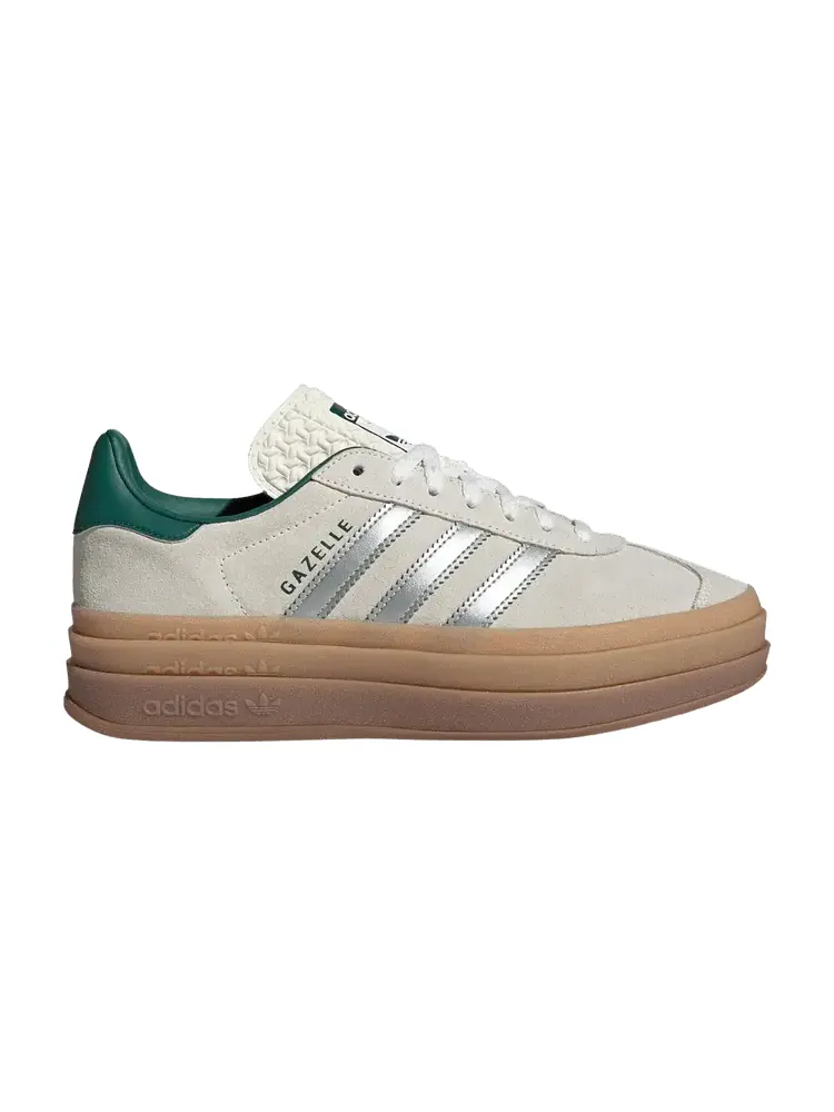 Кроссовки adidas Wmns Gazelle Bold 'Off White Silver Metallic Green' — изображение 1 из 1