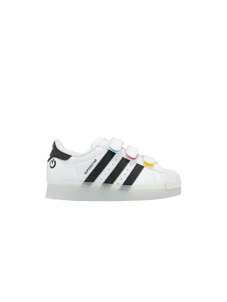 Кроссовки adidas Superstar CF C 'LED Lights Pack - White Black' — изображение 1 из 1, белый/черный