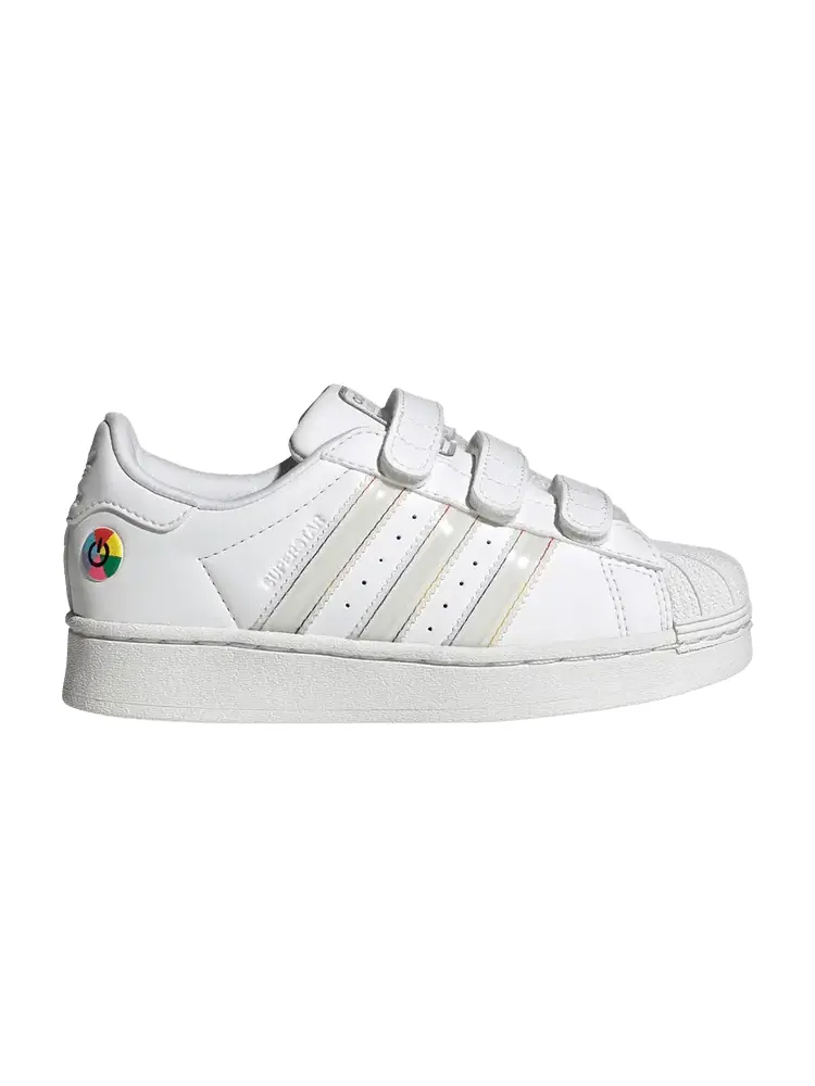Кроссовки adidas Superstar Comfort Closure C LED Lights Pack - White Black — изображение 1 из 1, белый черный