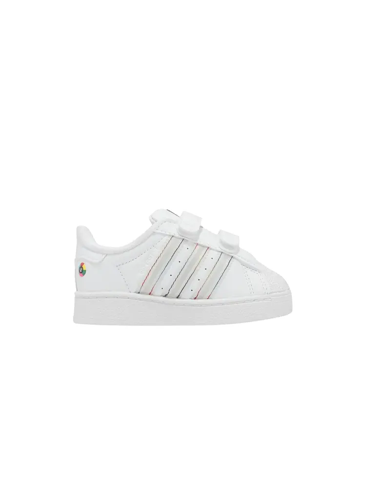 Кроссовки adidas Superstar CF I 'LED Lights Pack - White' — изображение 1 из 1, белый/белый/черный