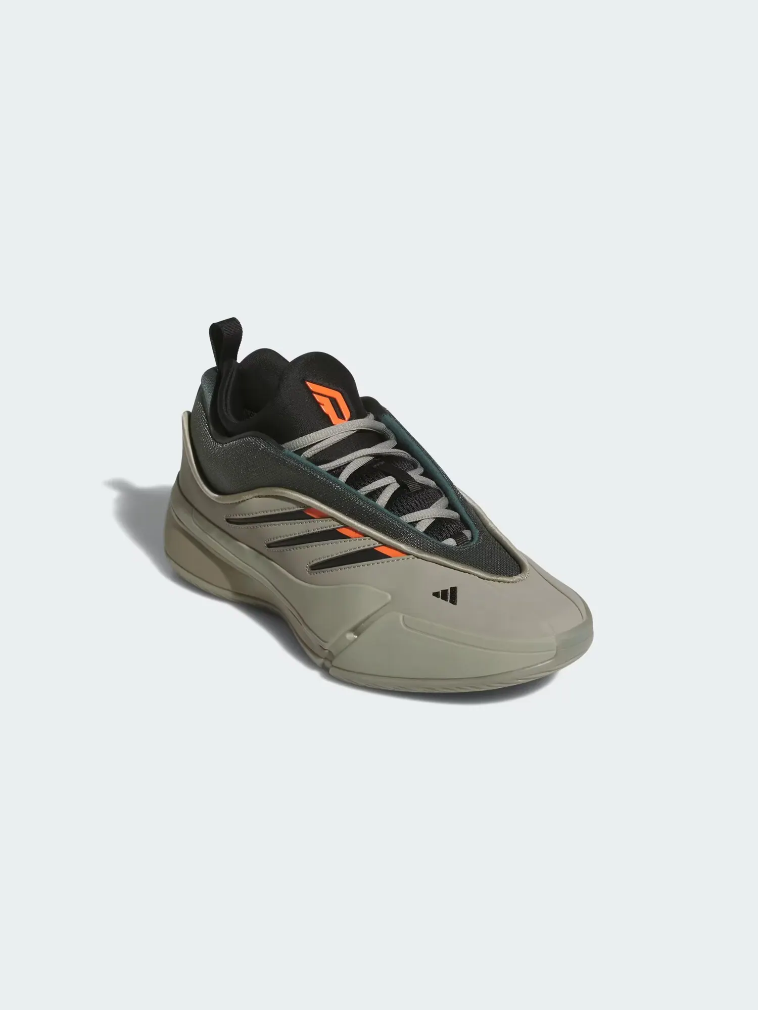 Баскетбольные кроссовки Adidas Dame 9 Low — изображение 4 из 9, серый/зеленый