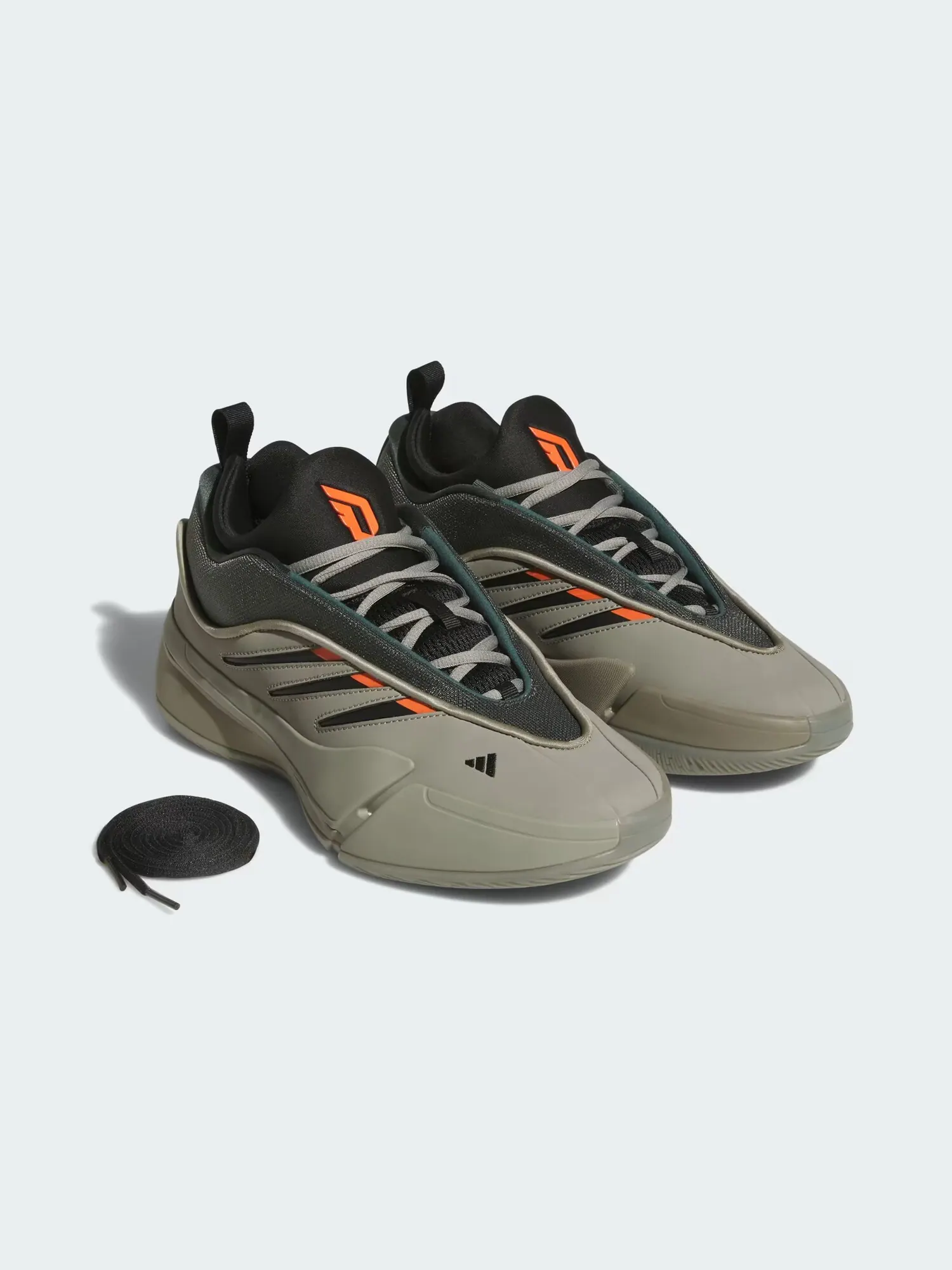 Баскетбольные кроссовки Adidas Dame 9 Low — изображение 7 из 9, серый/зеленый