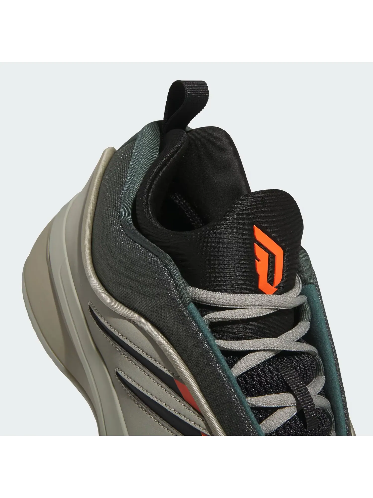 Баскетбольные кроссовки Adidas Dame 9 Low — изображение 9 из 9, серый/зеленый