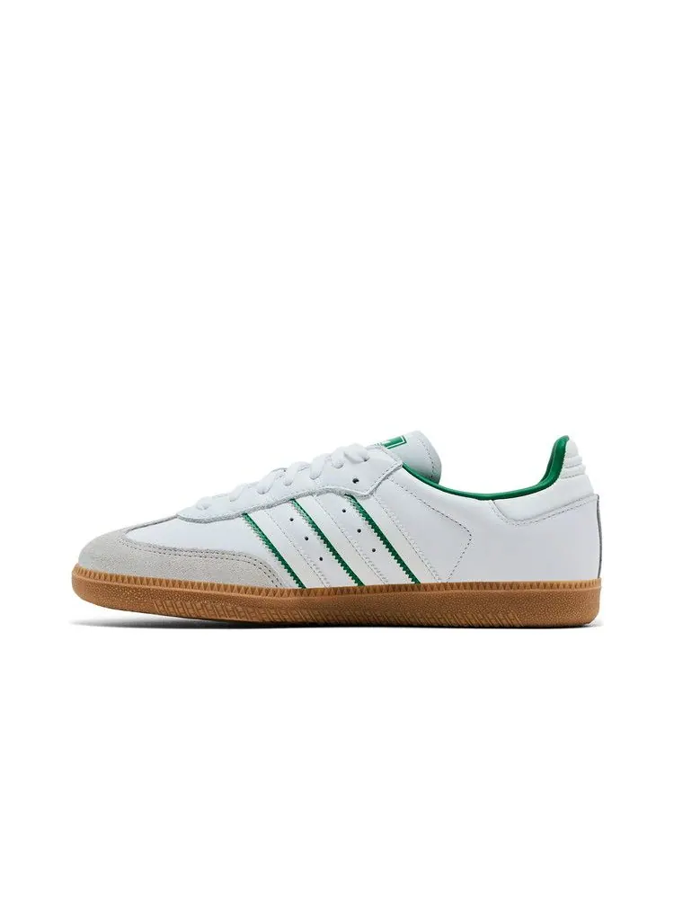 Кроссовки adidas Samba OG 'Cloud White Green' — изображение 4 из 9, белый/белый/зеленый