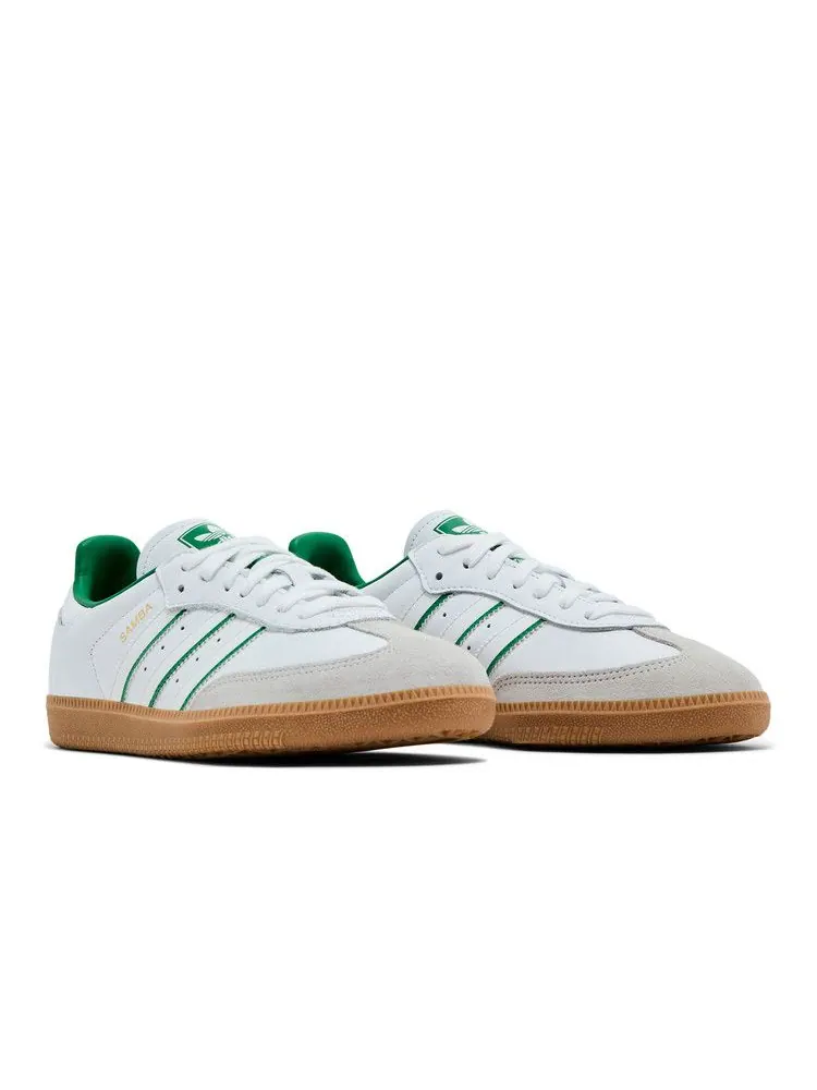 Кроссовки adidas Samba OG 'Cloud White Green' — изображение 9 из 9, белый/белый/зеленый