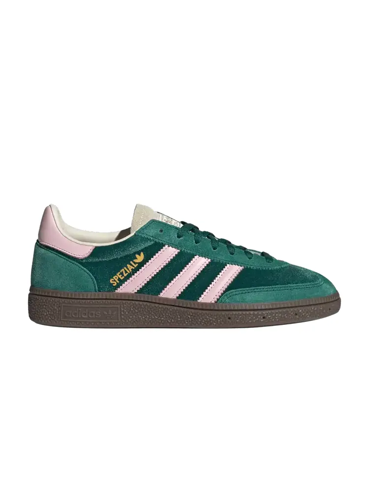 Кроссовки adidas Wmns Handball Spezial Collegiate Green Pink Velvet — изображение 1 из 1, зеленый розовый