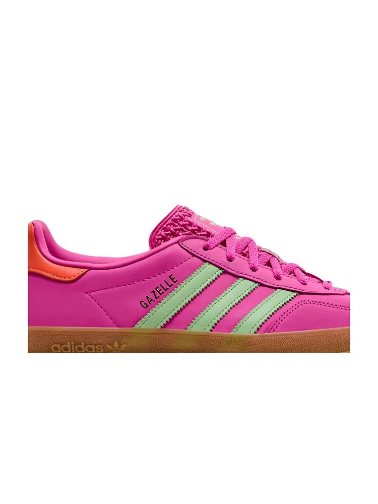 Кроссовки Gazelle Indoor 'Semi Lucid Fuchsia Green' — изображение 2 из 8, зеленый