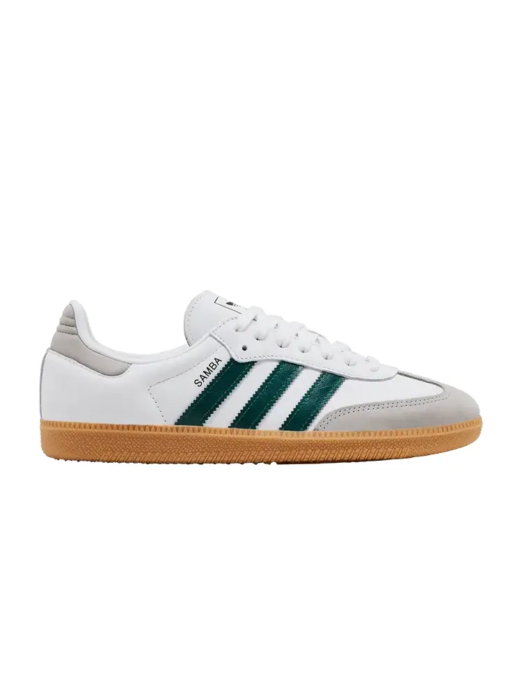 Кроссовки adidas Wmns Samba OG 'White Collegiate Green Gum' — изображение 1 из 9, белый/зеленый/серый
