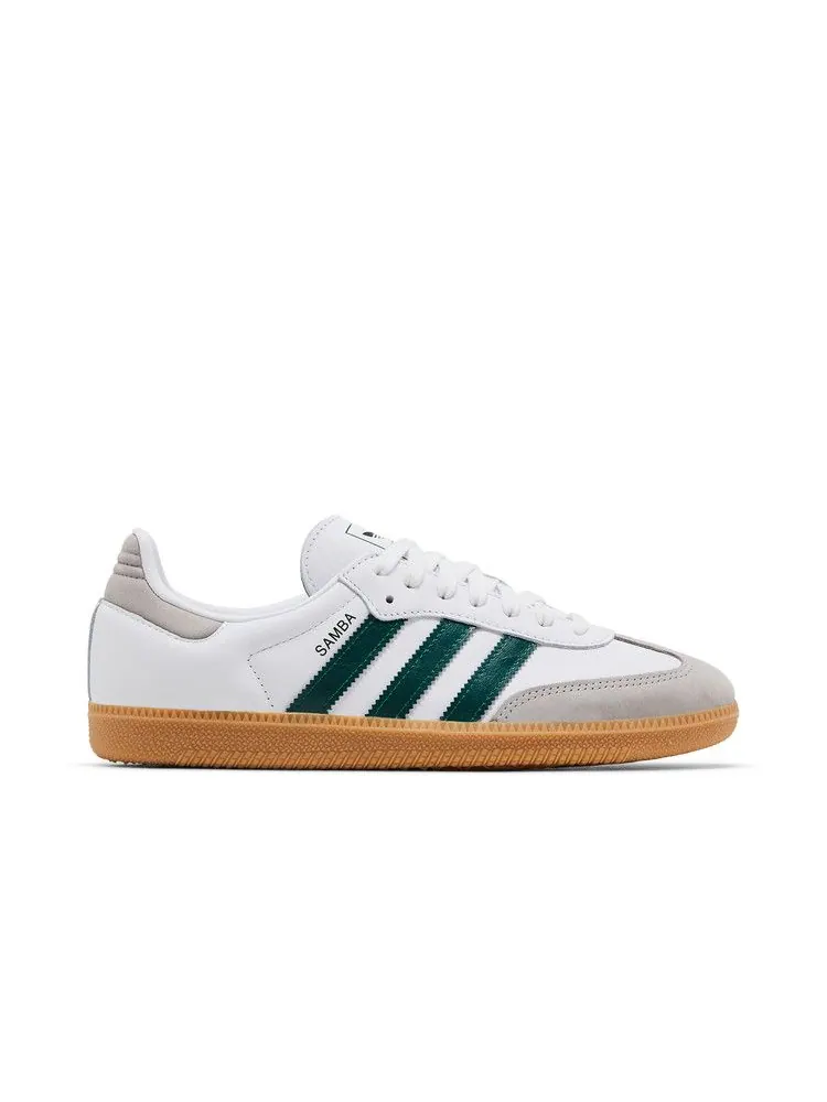Кроссовки adidas Wmns Samba OG 'White Collegiate Green Gum' — изображение 2 из 9, белый/зеленый/серый