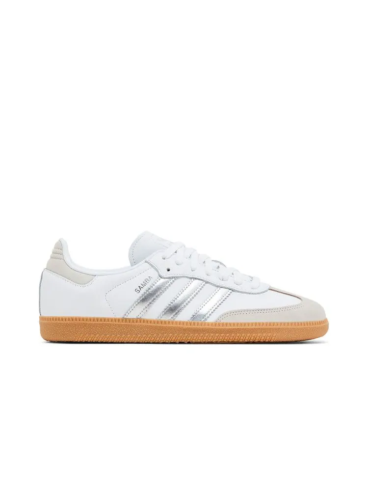 Кроссовки adidas Wmns Samba OG 'White Silver Metallic Grey' — изображение 2 из 9