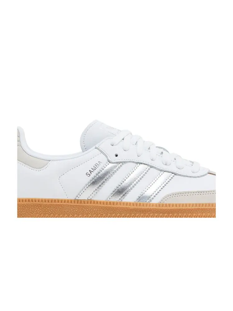 Кроссовки adidas Wmns Samba OG 'White Silver Metallic Grey' — изображение 3 из 9