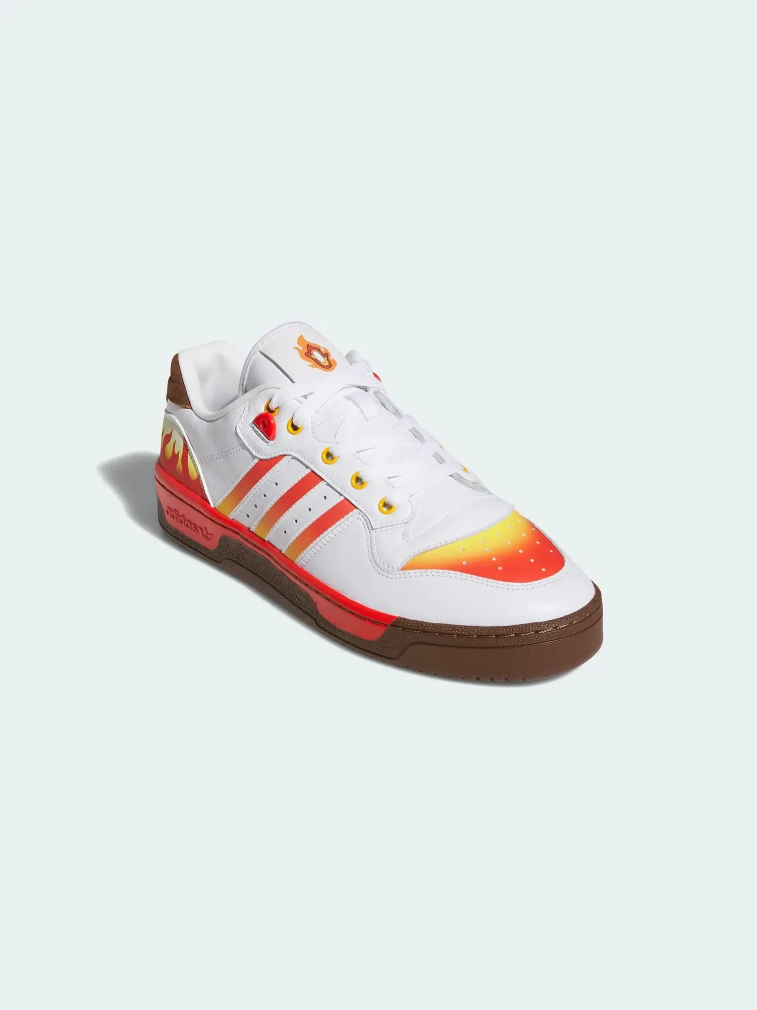 Кроссовки Adidas Rivalry Low x Demon Slayer: Пламенный Хашира Рэнгоку — изображение 5 из 10, белый