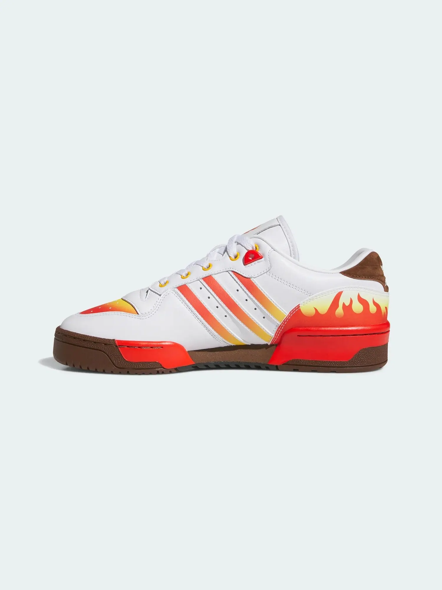 Кроссовки Adidas Rivalry Low x Demon Slayer: Пламенный Хашира Рэнгоку — изображение 7 из 10, белый