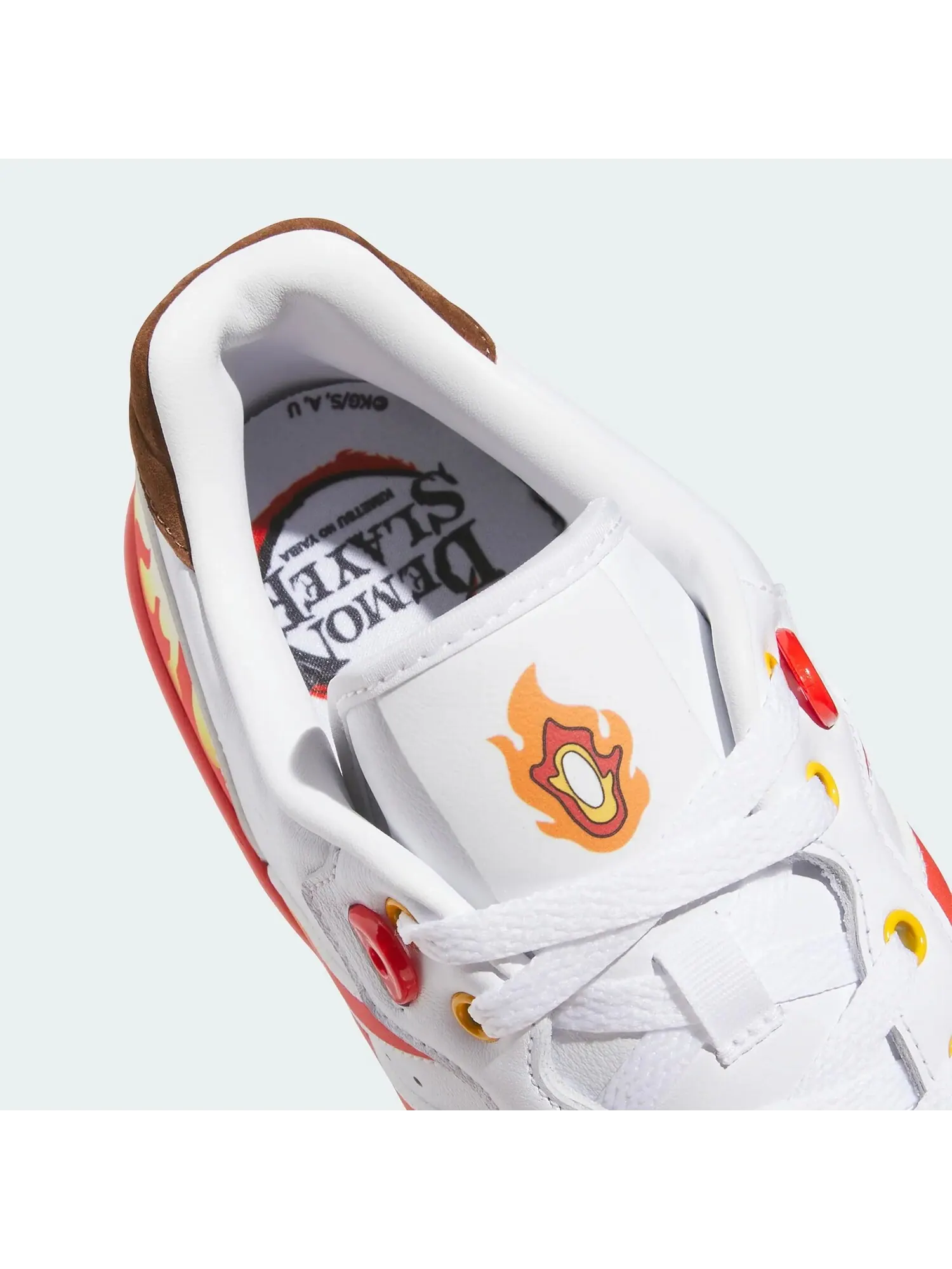Кроссовки Adidas Rivalry Low x Demon Slayer: Пламенный Хашира Рэнгоку — изображение 8 из 10, белый