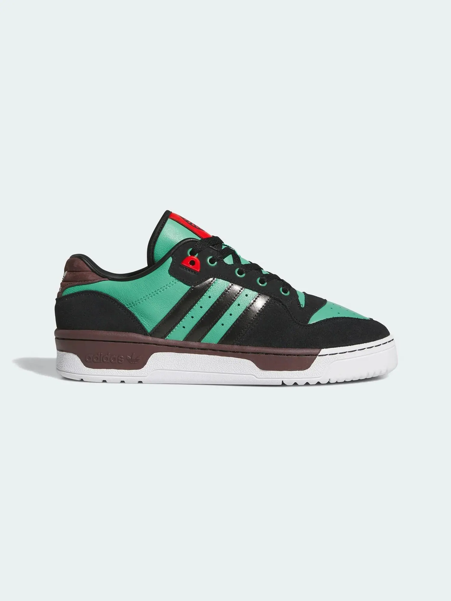 Кроссовки Adidas Rivalry Low x Demon Slayer, Tanjiro — изображение 2 из 10, черный/зеленый