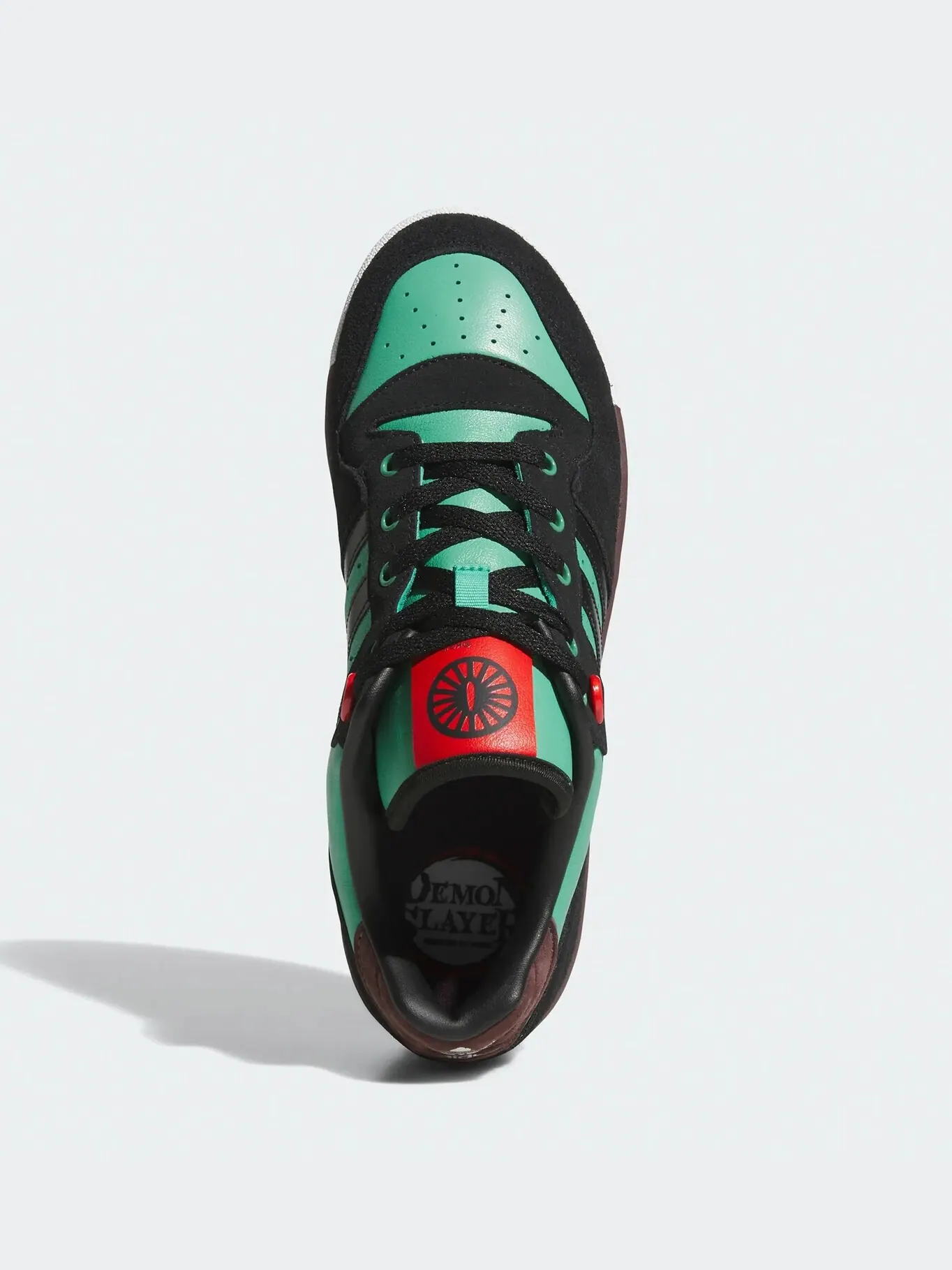 Кроссовки Adidas Rivalry Low x Demon Slayer, Tanjiro — изображение 3 из 10, черный/зеленый