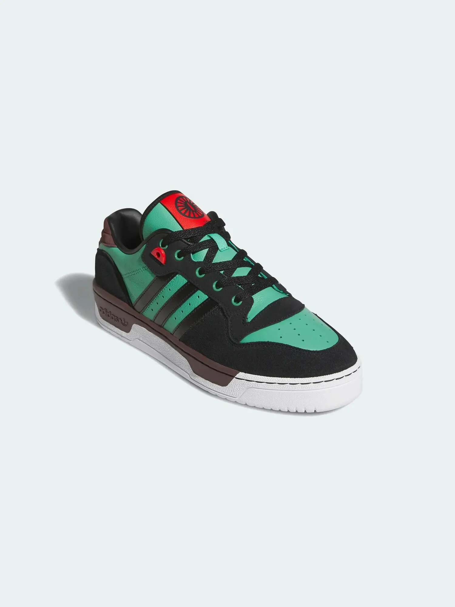 Кроссовки Adidas Rivalry Low x Demon Slayer, Tanjiro — изображение 5 из 10, черный/зеленый