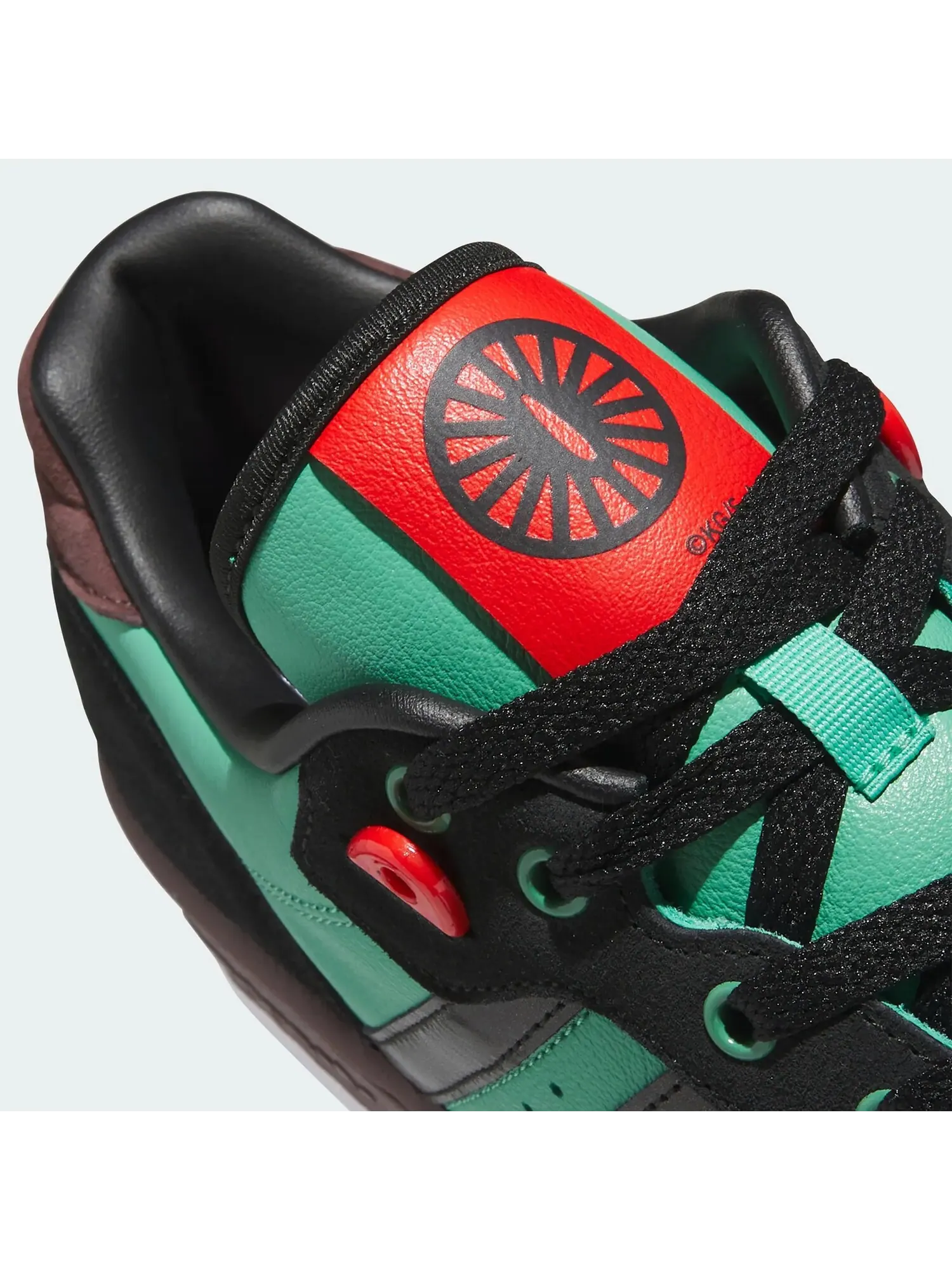 Кроссовки Adidas Rivalry Low x Demon Slayer, Tanjiro — изображение 8 из 10, черный/зеленый