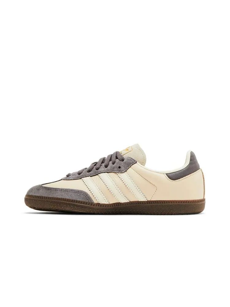 Кроссовки adidas Wmns Samba OG Crystal Sand Charcoal — изображение 3 из 6, песочный темно-серый