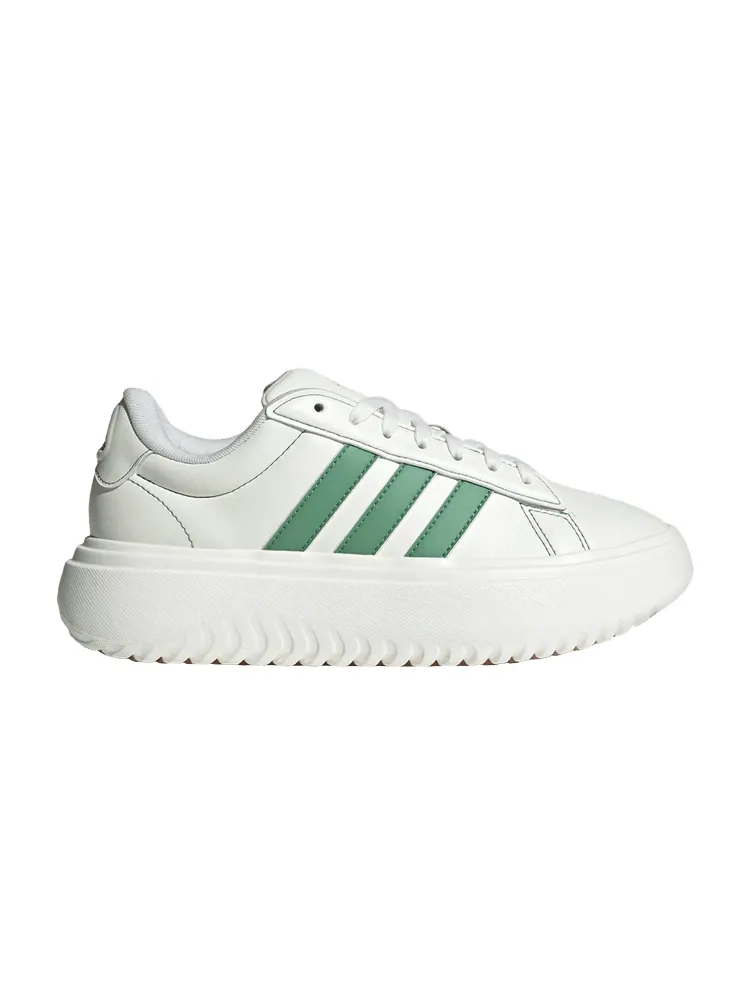 Кроссовки adidas Wmns Grand Court Platform 'White Preloved Green' — изображение 1 из 1, белый/зеленый