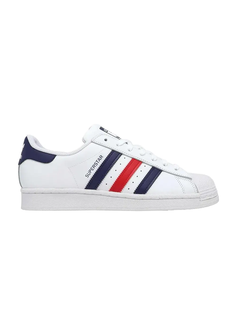 Кроссовки Adidas Superstar — изображение 1 из 1, белый/темный синий/белый