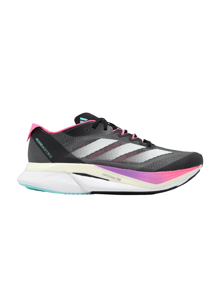 Кроссовки adidas Wmns Adizero Boston 12 'Grey Lucid Pink' — изображение 1 из 1, серый//розовый
