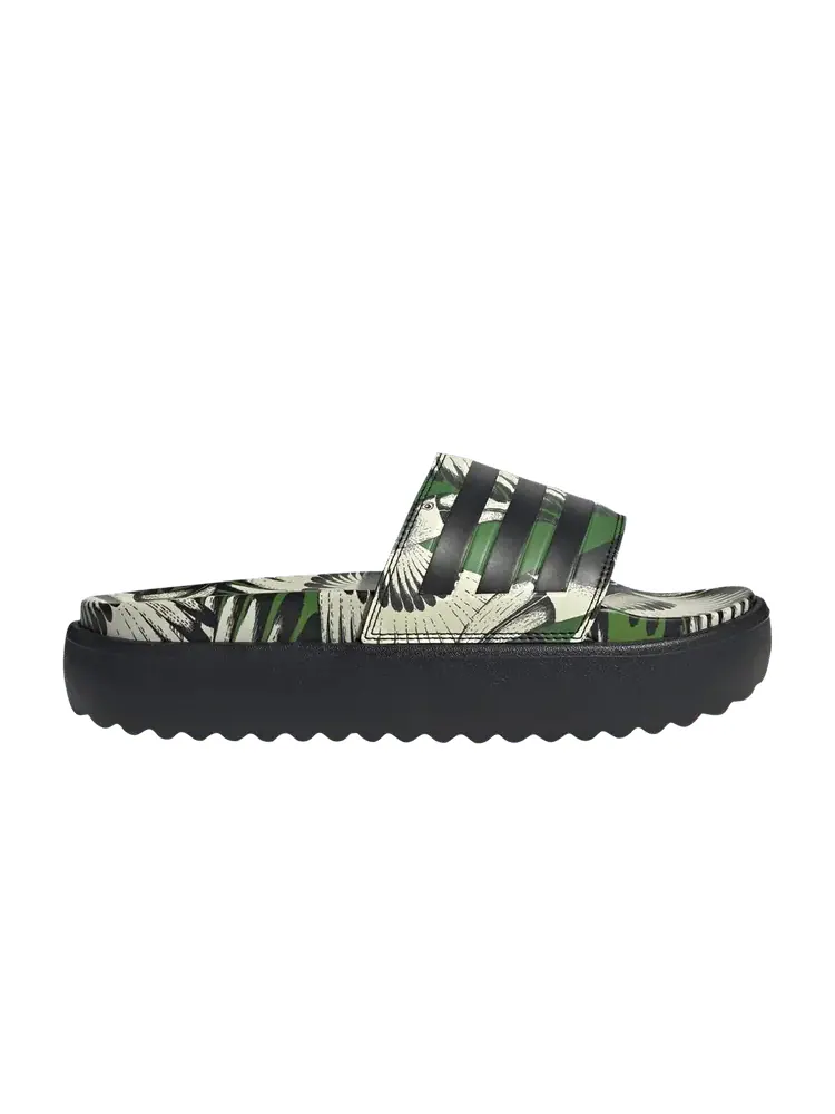 Кроссовки adidas FARM Rio x Wmns Adilette Platform Slide Crew Green Black — изображение 1 из 1, зеленый черный