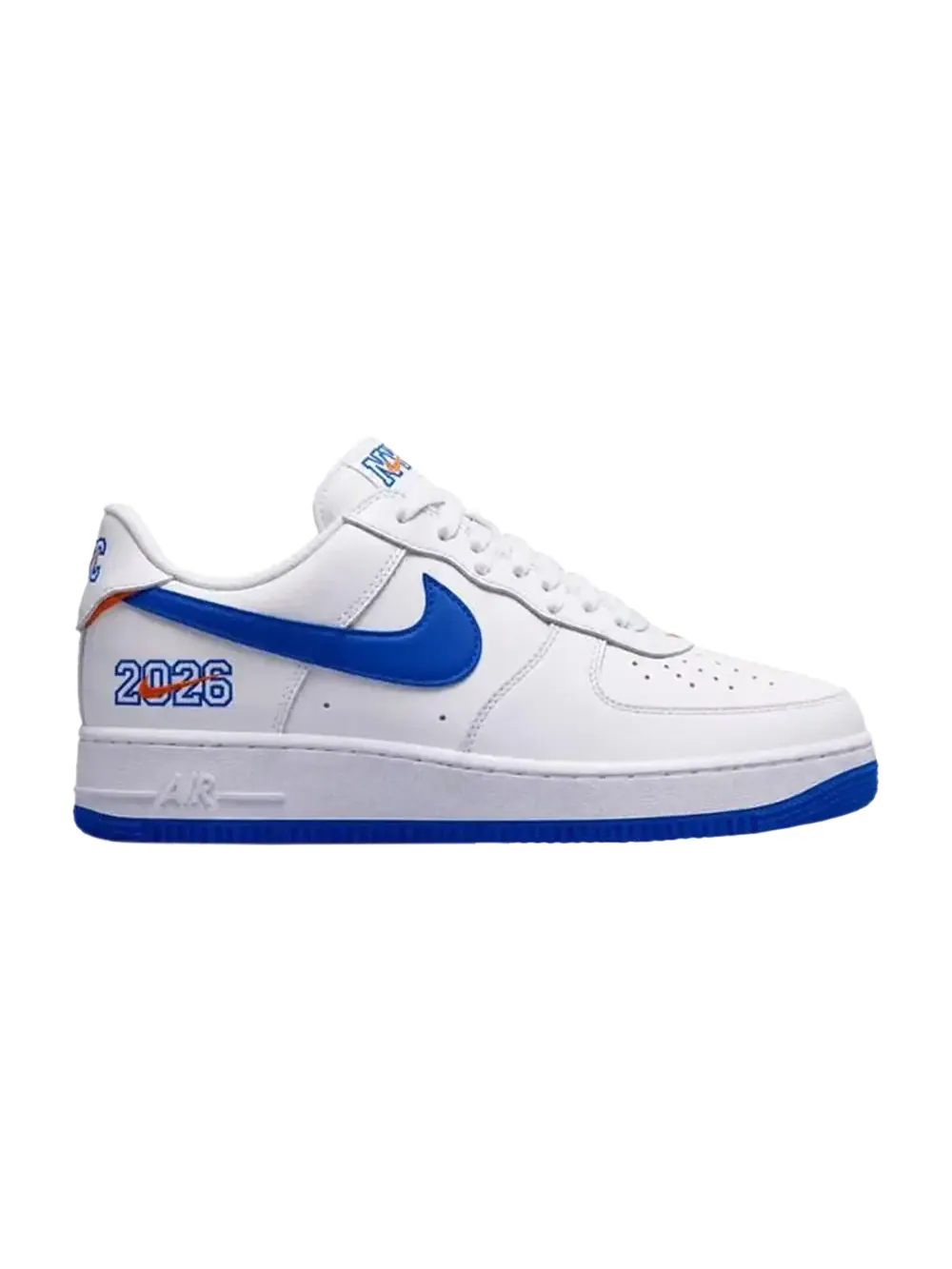 Кроссовки Nike Air Force 1 Low NYC Knicks — изображение 1 из 1, белый/синий-оранжевый