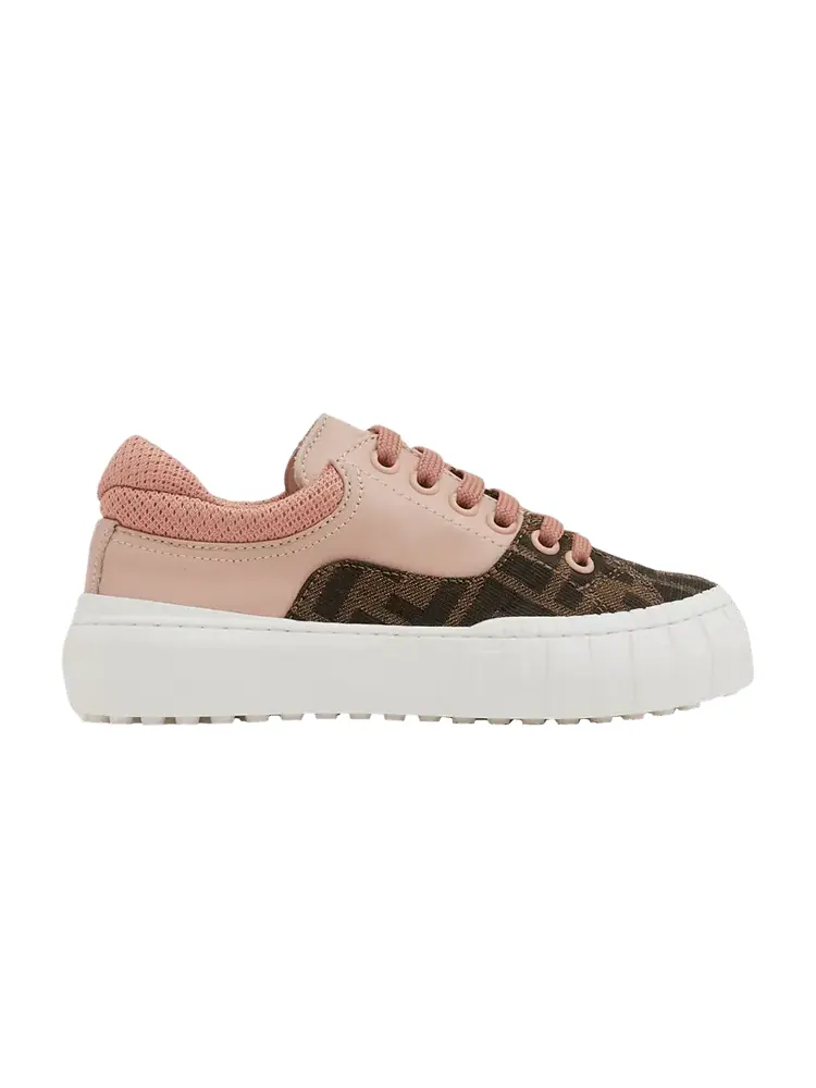 Кроссовки Fendi Force Mini Me Sneaker Kids Pink — изображение 1 из 1, розовый