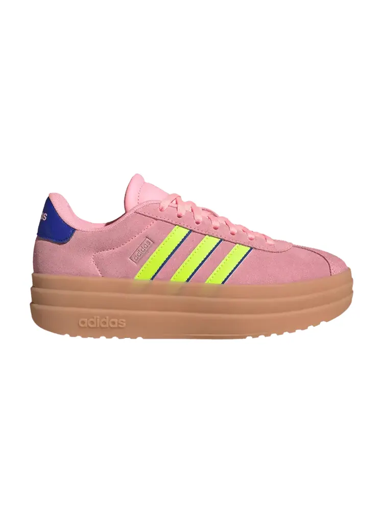 Кроссовки adidas VL Court Bold J Pink Spark Lucid Lemon Blue — изображение 1 из 1, розовый синий