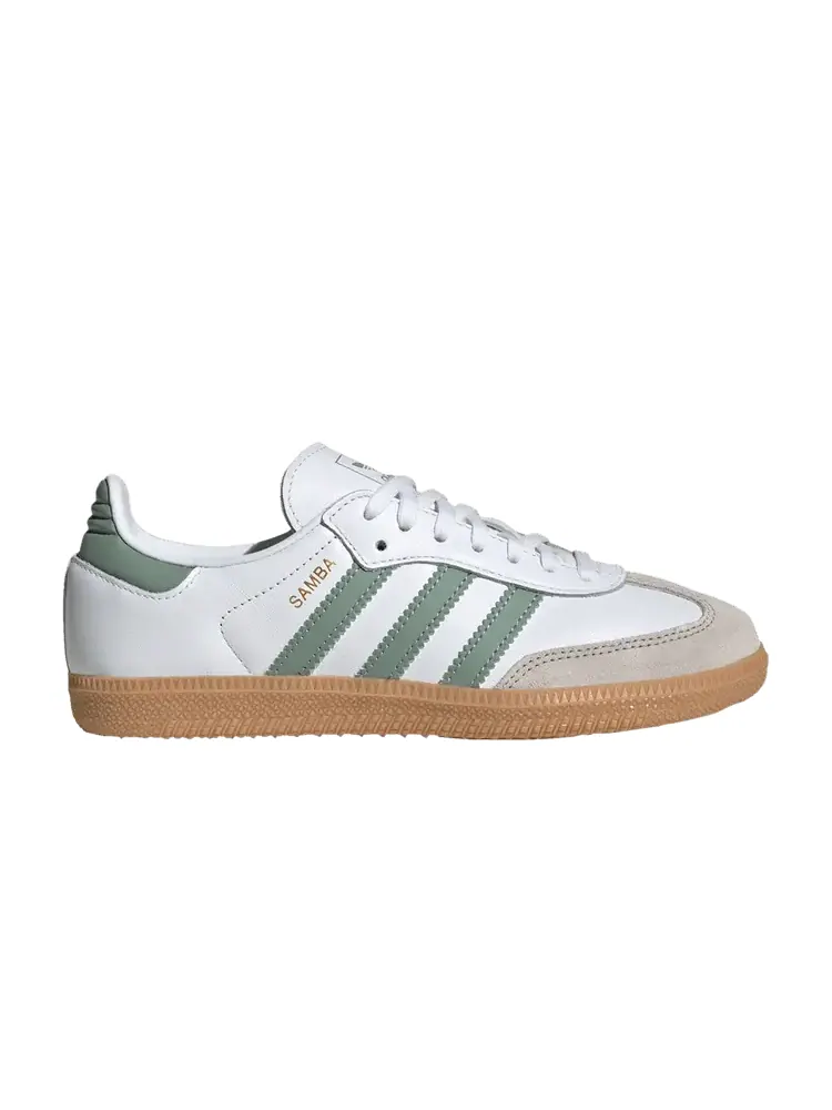 Кроссовки adidas Samba OG J White Silver Green — изображение 1 из 1