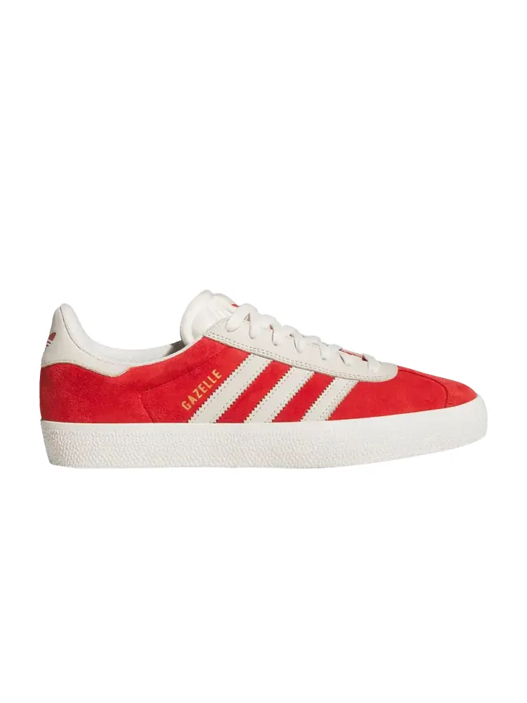 Кроссовки adidas Gazelle Scarlet Chalk White — изображение 1 из 1, белый