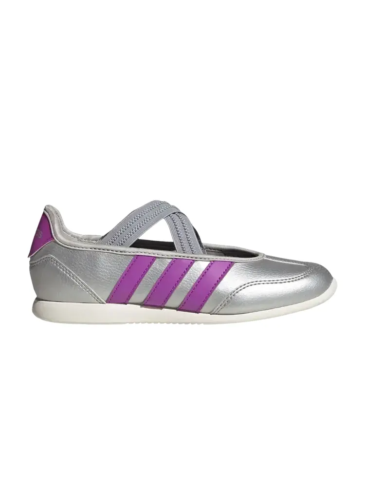 Adidas Barreda Mary Jane J 'Silver Metallic Purple Burst Off White' — изображение 1 из 1, серебряный