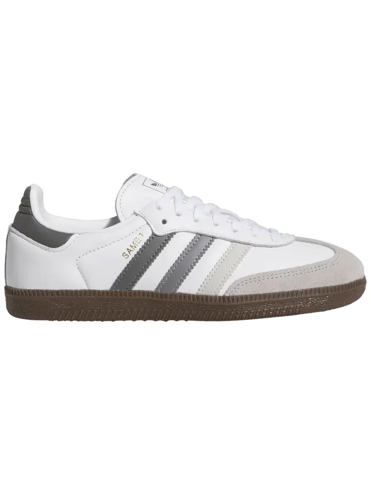 Кроссовки adidas Samba OG J 'White Grey' — изображение 1 из 1, белый серый