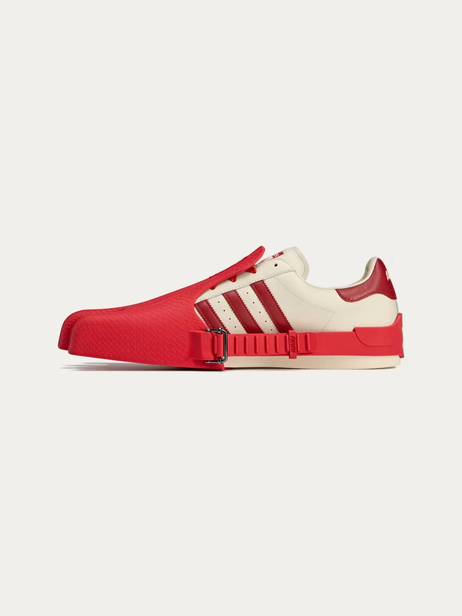 Кроссовки унисекс Adidas x Avavav Superfinger Superstar — изображение 11 из 11, красный/кремовый